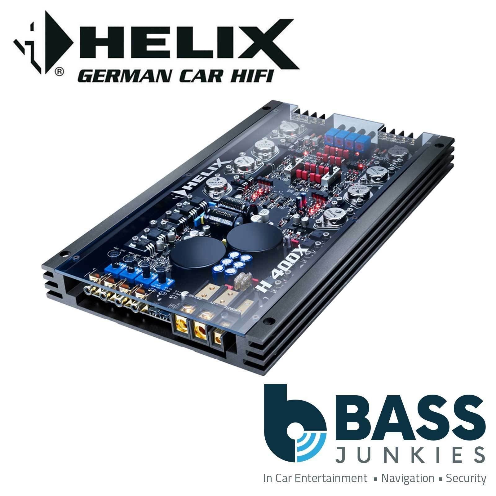 HELIX H 400X - 4 Channel 1000 Watts Class A/B Car Amp Amplifer with integrated, active crossover