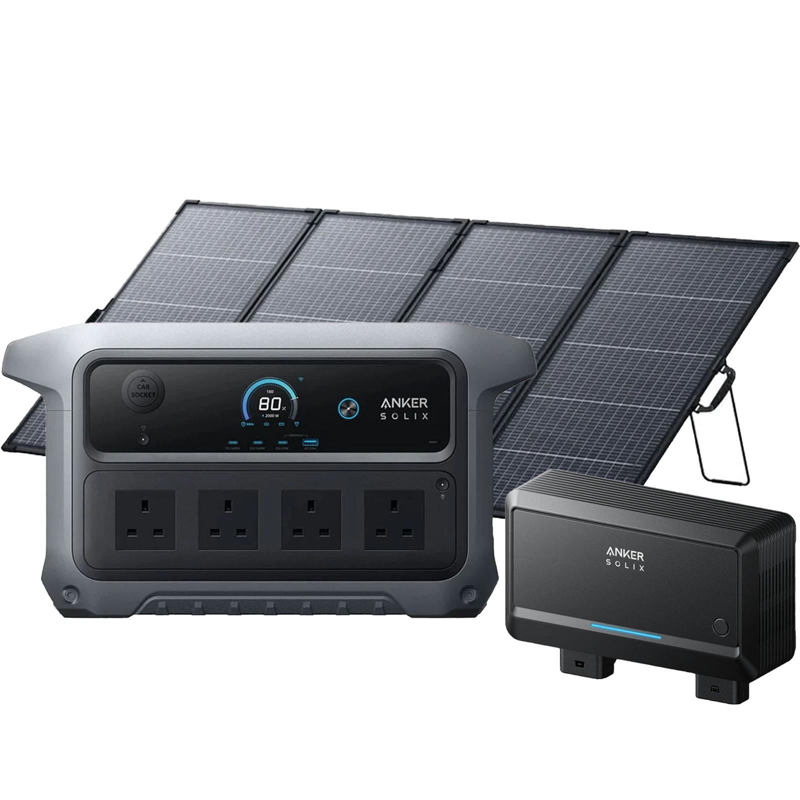 Anker SOLIX C2000 Gen 2 2048Wh Power Station + PS200 Solar Panel + DC-DC Charger