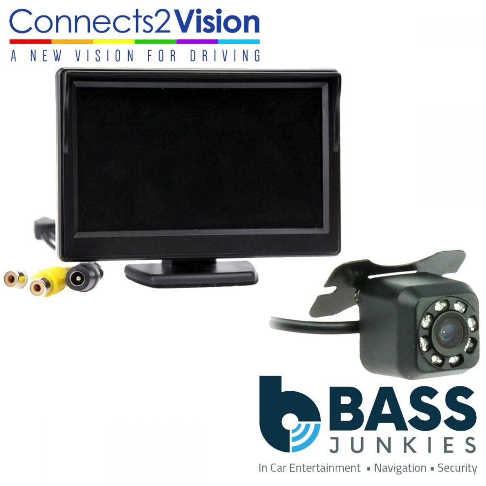 Connects2 CAM-27 Universal Car Van Rear Reverse Camera & 5" Dash Mount Screen Kit