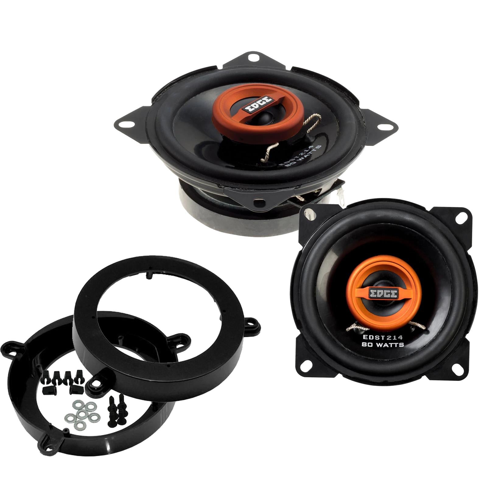 Edge EDST214 100mm/10cm/4" 2-Way Coaxial Car speakers (Per Pair Max 160|40 watts RMS) Fits Mercedes C-Class 2000-07