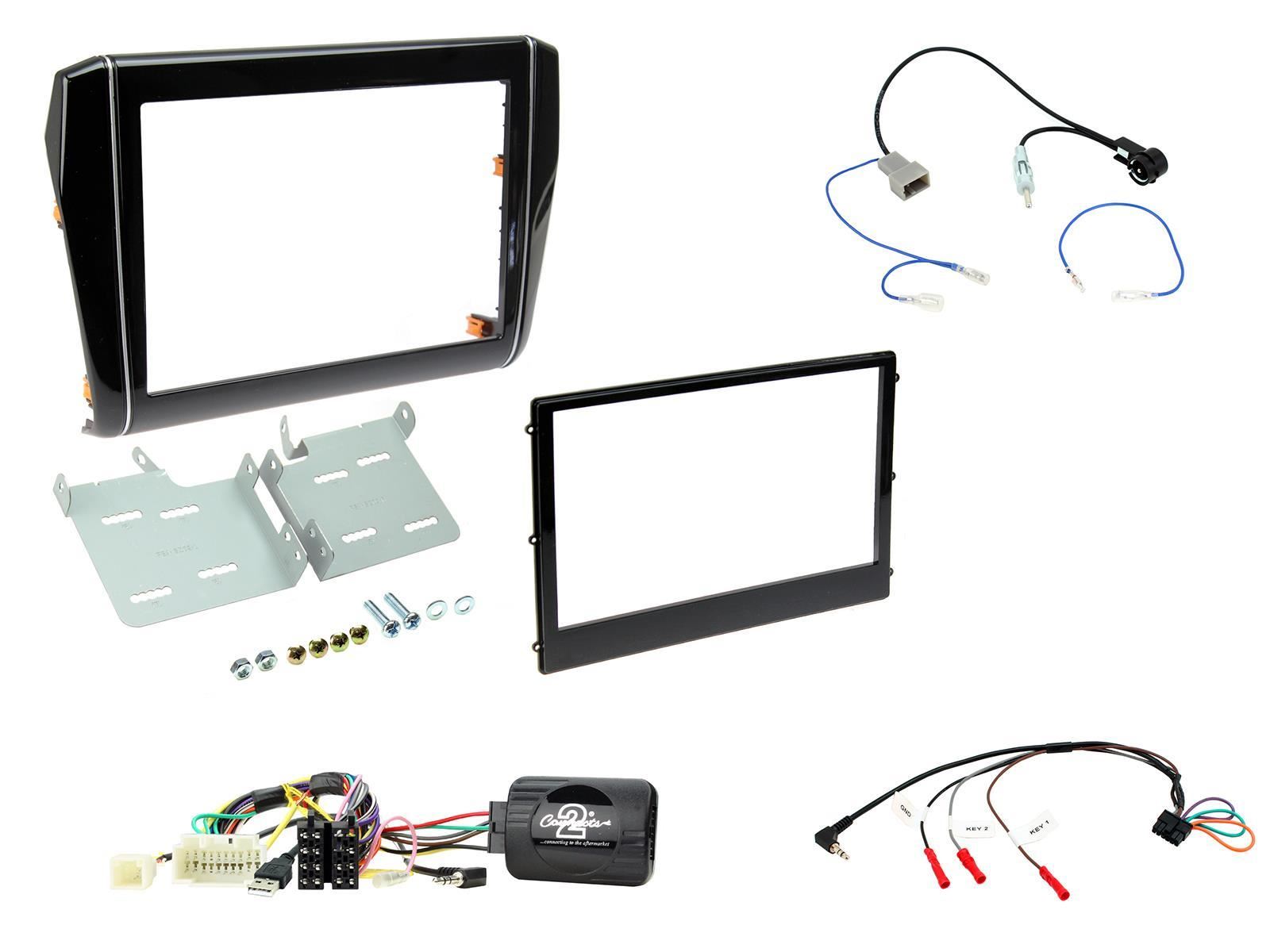 Connects2 CTKSZ10 - Suzuki Swift 2017 Onwards Double Din Fascia Installation Kit