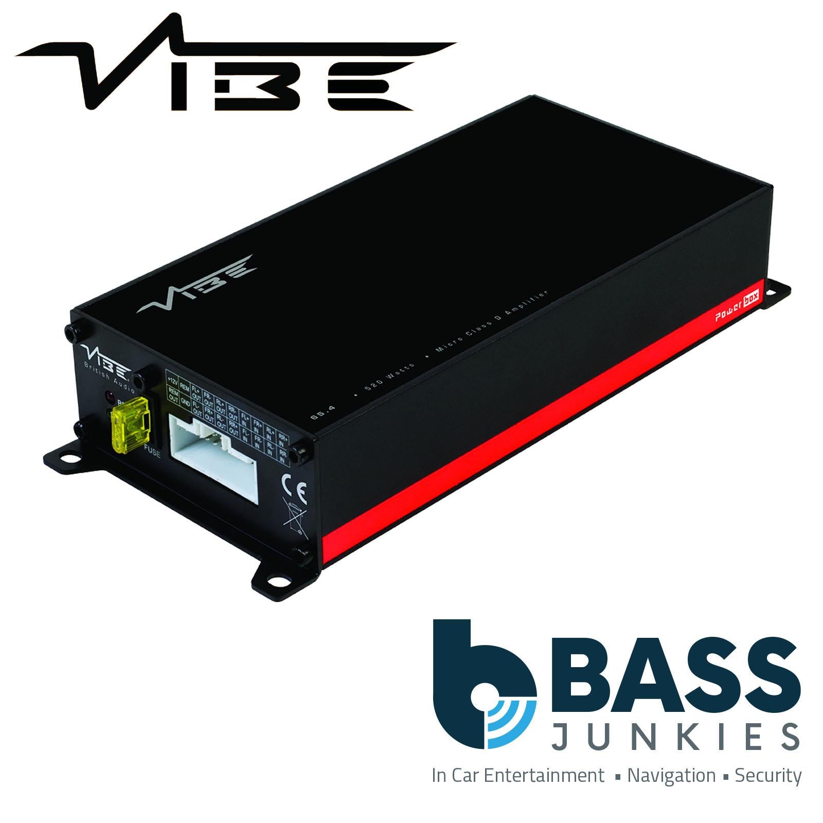 Car Amplifier Plug & Play 520 Watts Max 4 Channel Powerbox65.4 Car Van Amplifier