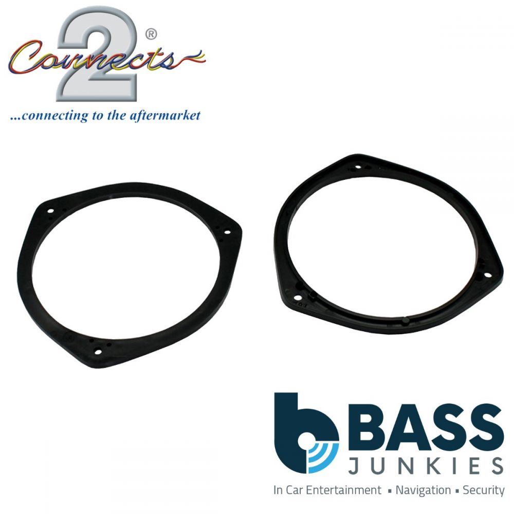 Connects2 CT25HD02 - Honda Civic 2001 - 2006 158mm 6.2" Rear Door Car Speaker Adapter Brackets