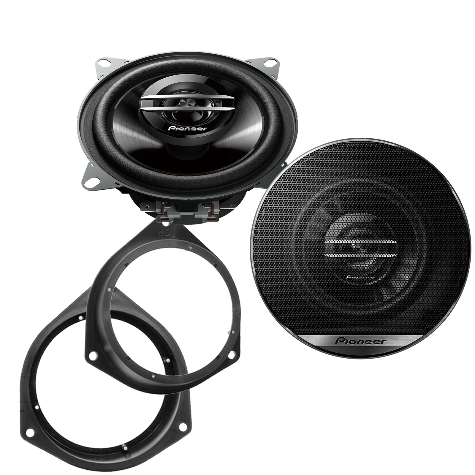 Pionner TS-G1020F 100mm/10cm/4" 2-Way Coaxial Car speakers (Per Pair Max 420|60 watts RMS) Fits Peugeot Bipper 2008-12