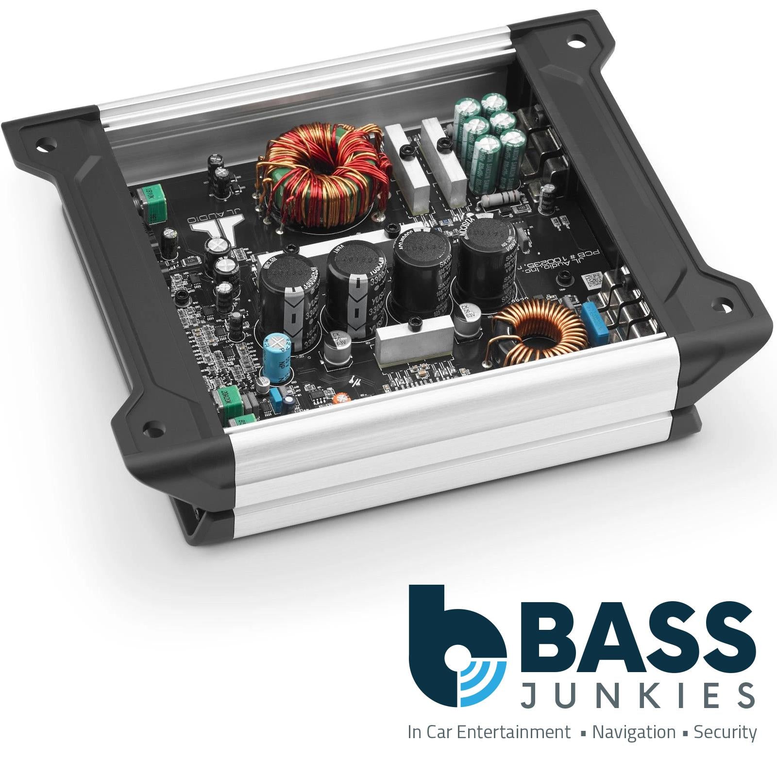 JL Audio JD500/1 Monoblock Class D Amp – 500W x1 @ 2Ω / 250W x1 @ 4Ω (14.4V)
