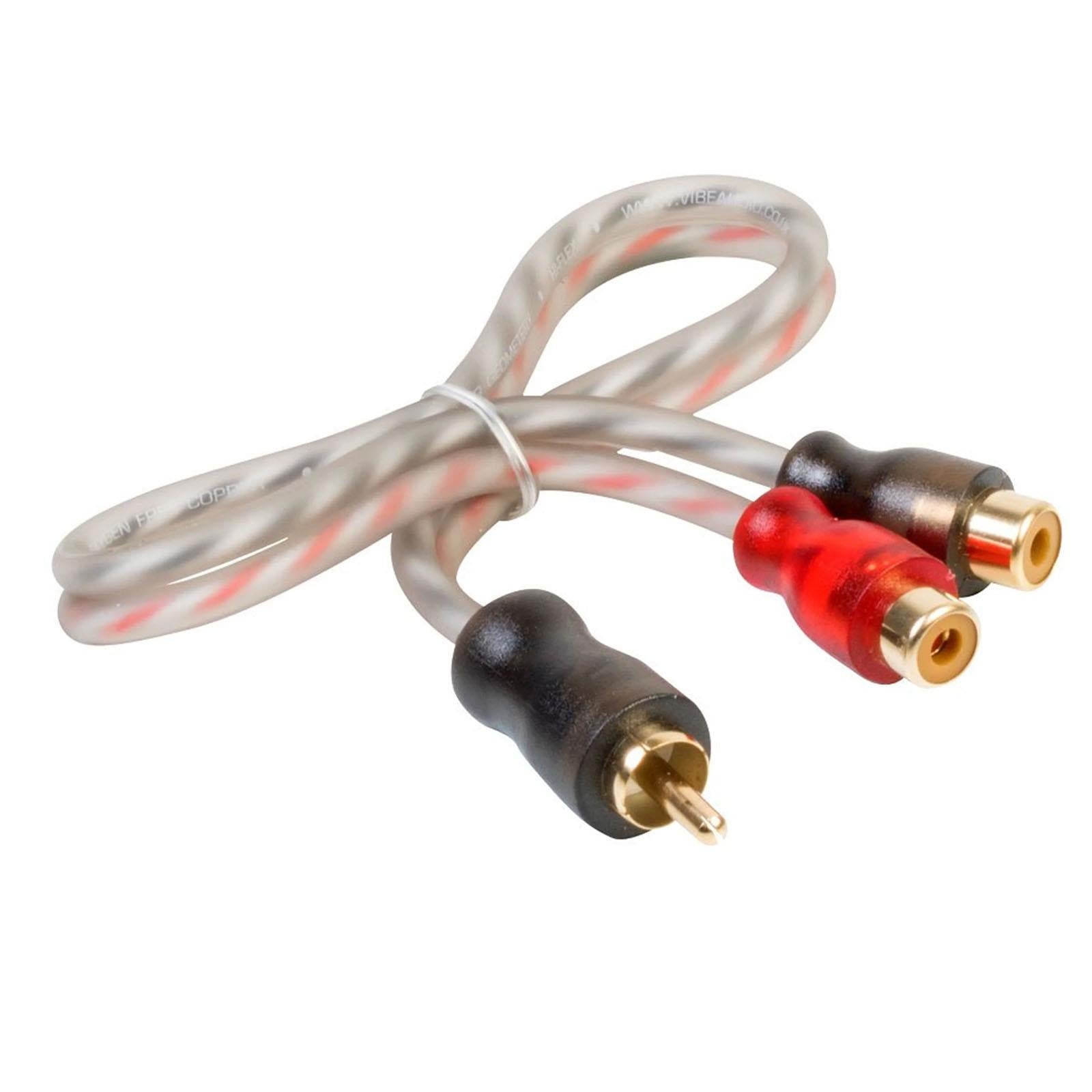 Vibe Critical Link - CLRCA2F1MB-V7 2F 1m Twisted Core Car Audio Splitter