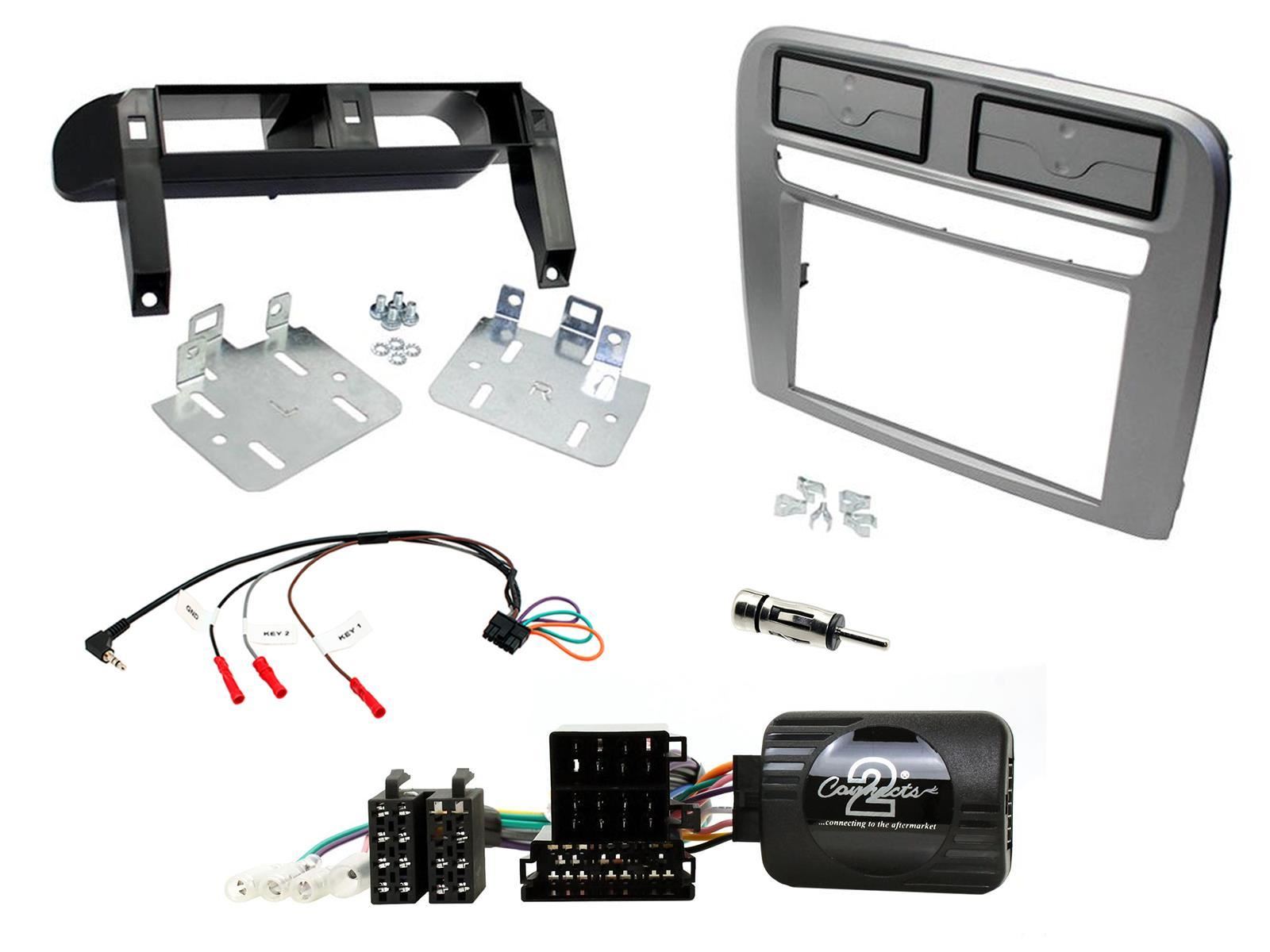 Connects2 CTKFT16L - Fiat Grande Punto LHD 2005 - 2009 Car Stereo D/Din Fascia Steering Wheel Interface Fitting Kit