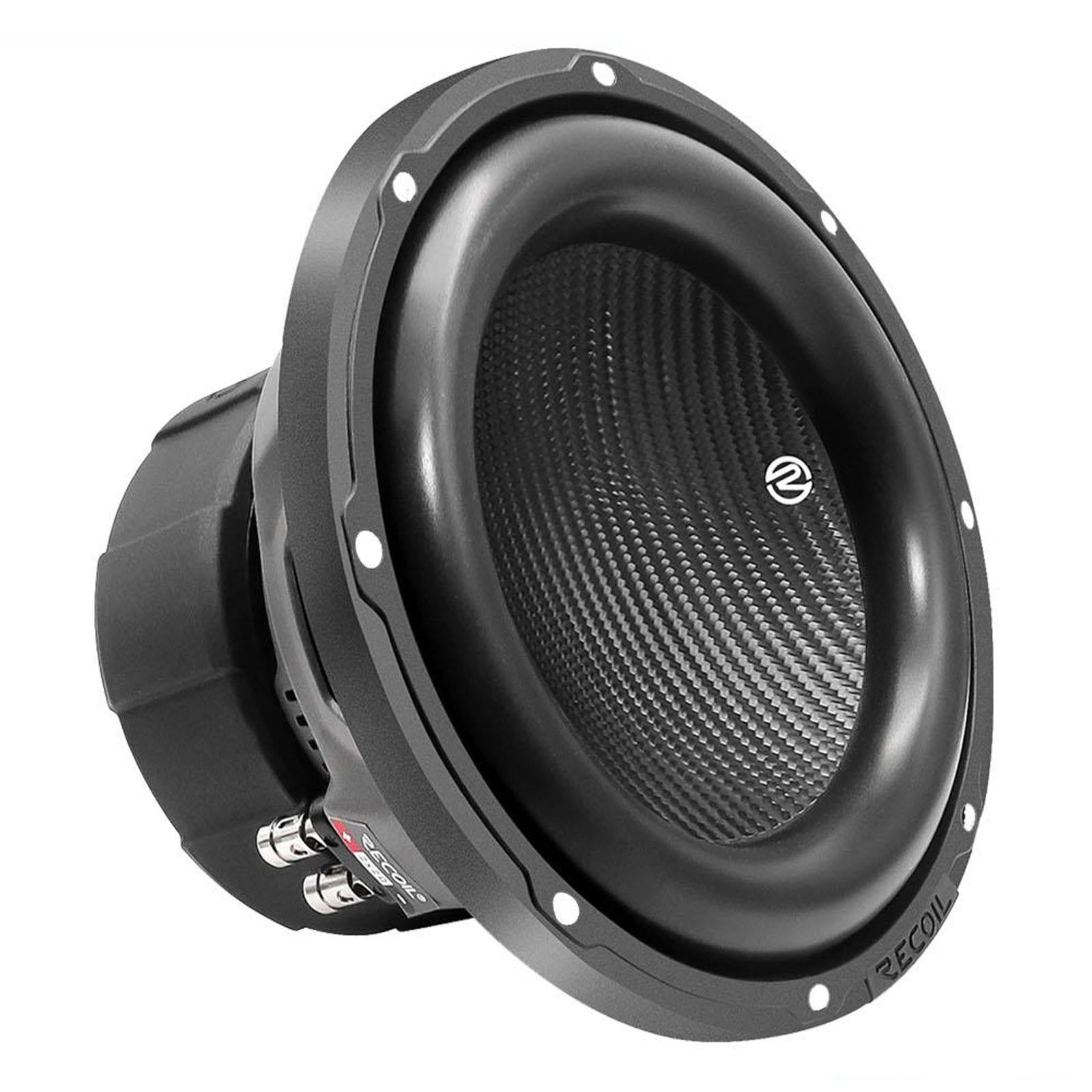 Recoil PW8D4 - 800 Watts Echo Pro Series 8-Inch Dual 4-ohm Car Subwoofer