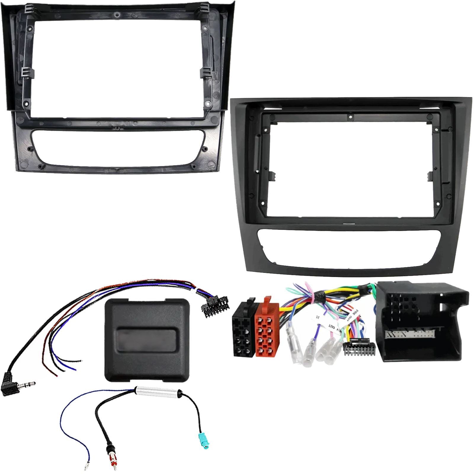 For Mercedes E Class W211 CLS C219 01-09 Fascia Panel For 9" Android Car Radio