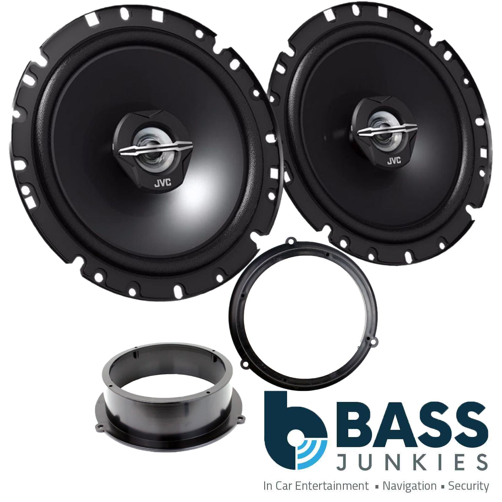 Audi A4 2009 - 2014JVC 17cm 6.3/4 Inch 600 Watts 2 Way Rear Door Car Speakers