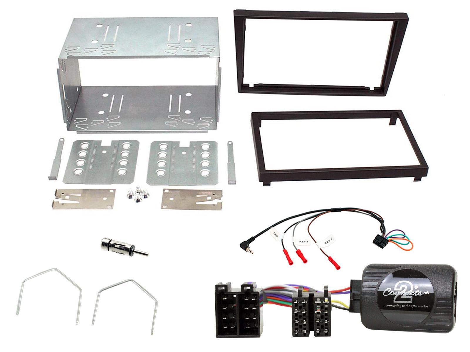 Connects2 CTKVX06 - Vauxhall Double Din Fascia & Steering Wheel Interface Installation Kit