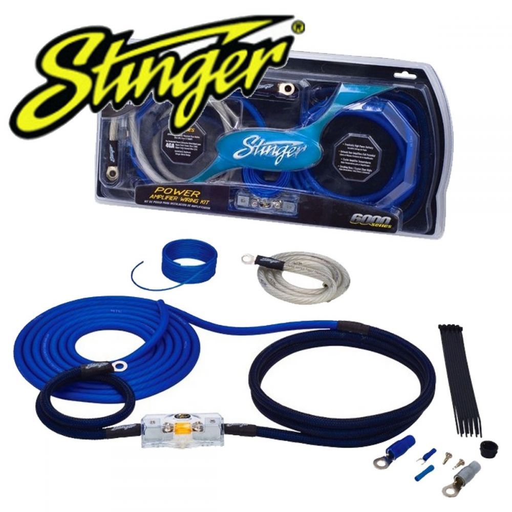 Stinger SK6241 6000 Series 4 Gauge Power Only Car Wiring Kit