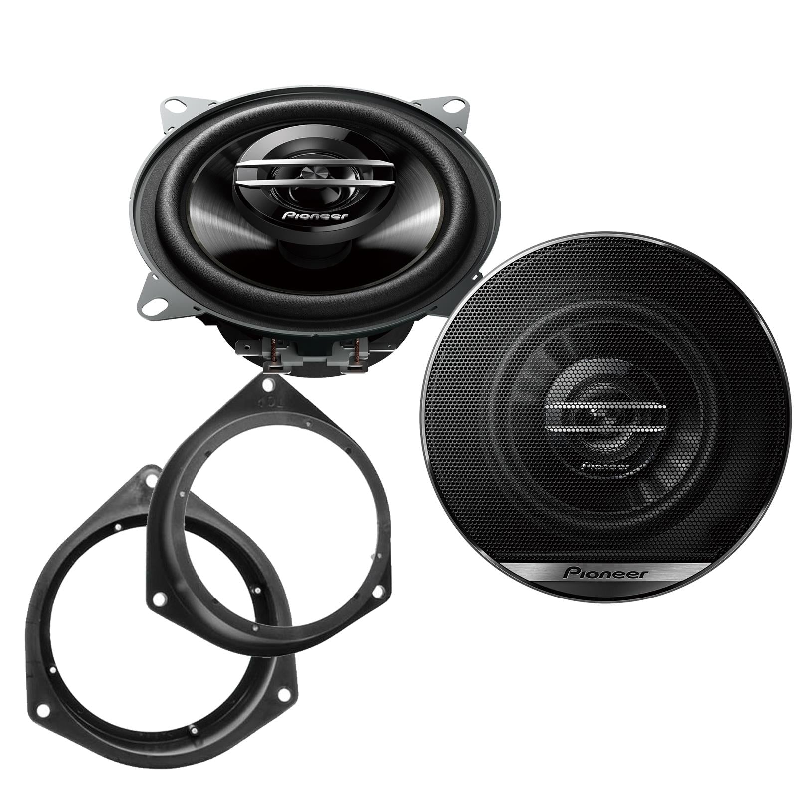 Pionner TS-G1020F 100mm/10cm/4" 2-Way Coaxial Car speakers (Per Pair Max 420|60 watts RMS) Fits Peugeot Bipper 2008-12