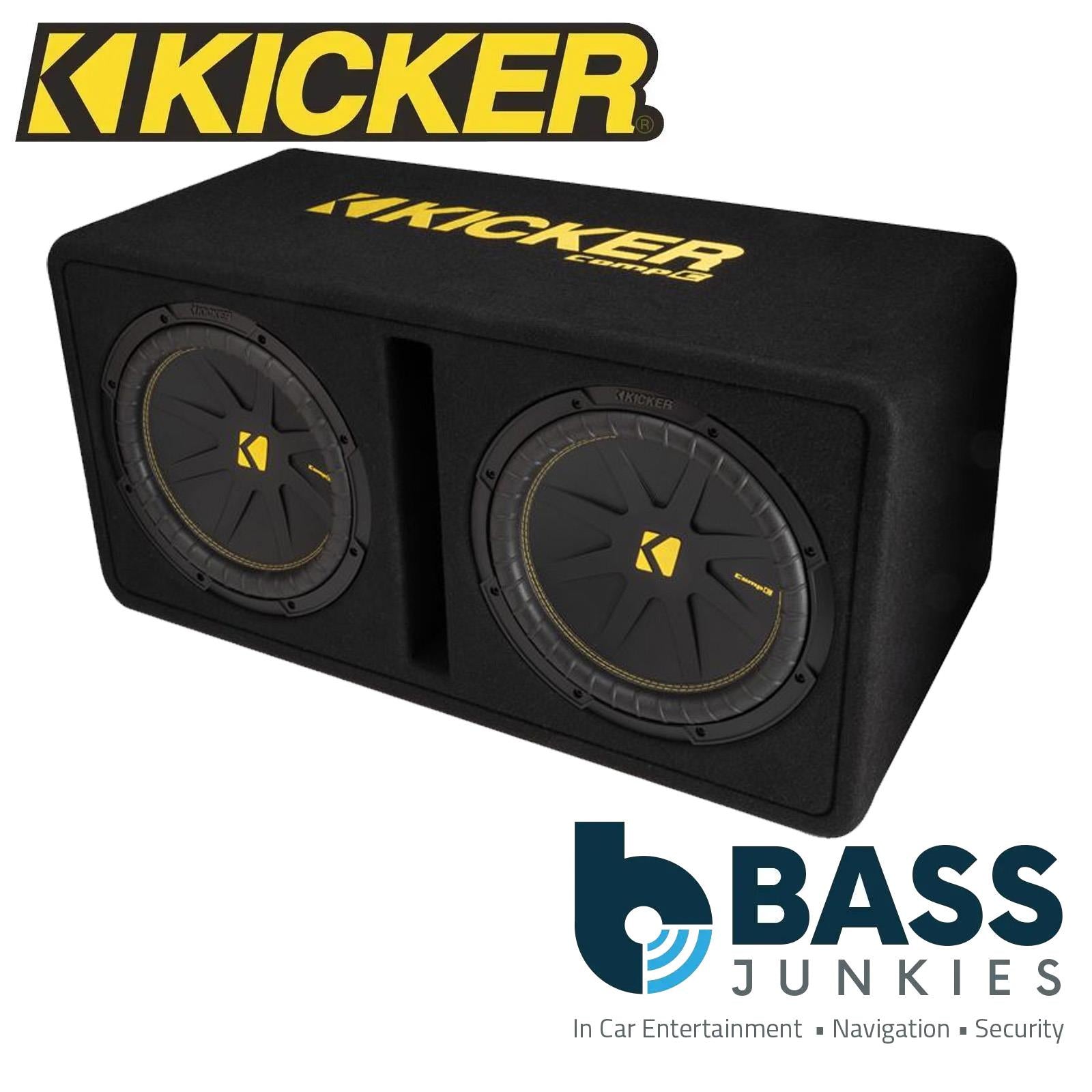 KICKER 50DCWC122 - 2 Ohm 1200 Watts Dual 12" Ported Car Bass Box Sub Enclosure