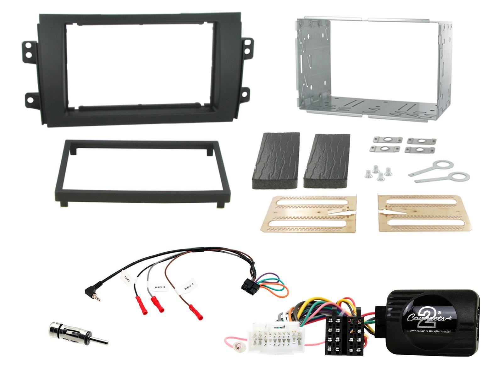 Connects2 CTKSZ05 - Suzuki SX4 2006-2014 Double Din Fascia Installation Kit