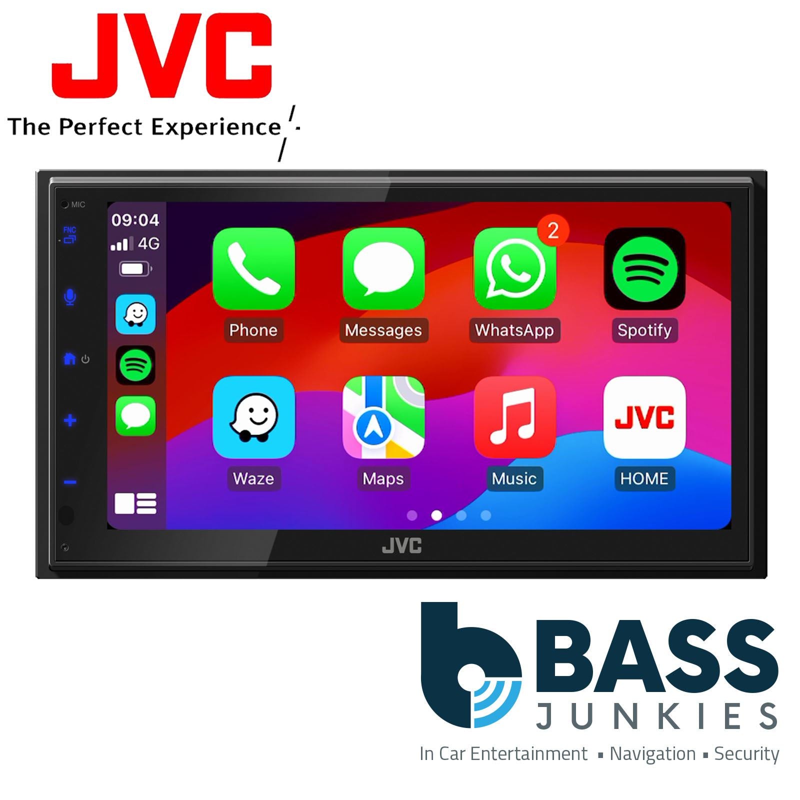 JVC Double Din Car Bluetooth Radio Fitting Kit for BMW Mini One Cab R57 09-10
