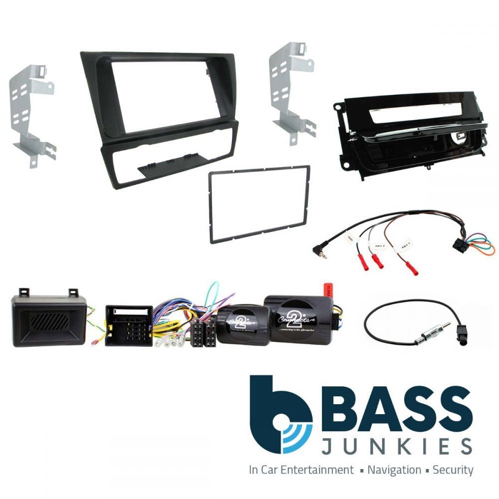 Connects2 CTKBM13 BMW 3 Series E90/ E91/E92/E93 Car Stereo Double Din Fascia & SWC Kit