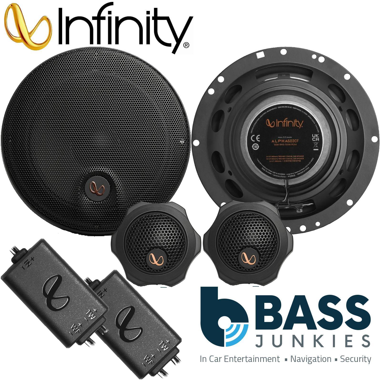 Infinity By Harman - Alpha 603C 6.5" 720 Watts Component Kit Car Door Speakers