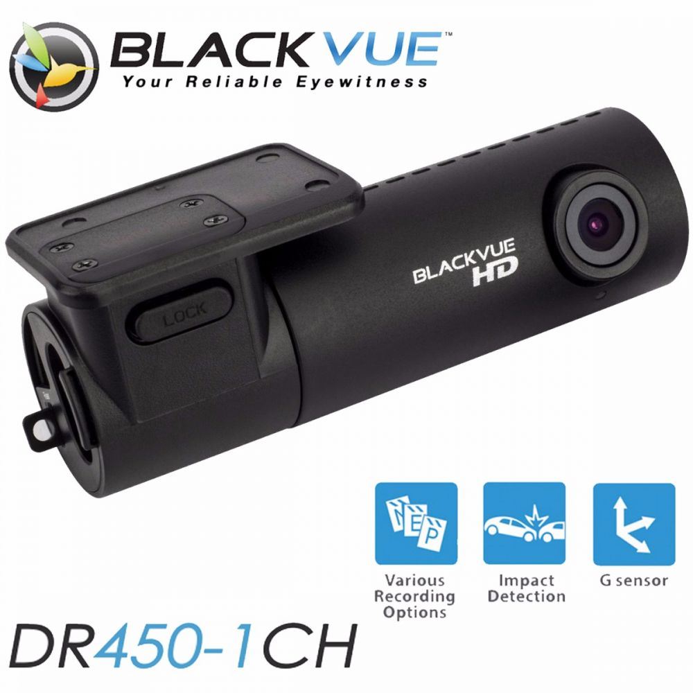 BLACKVUE DR450 1CH - 32GB - HD @ 30 fps 2.4 Mega Pixel CMOS Sensor 120 Front Car Dash Cam