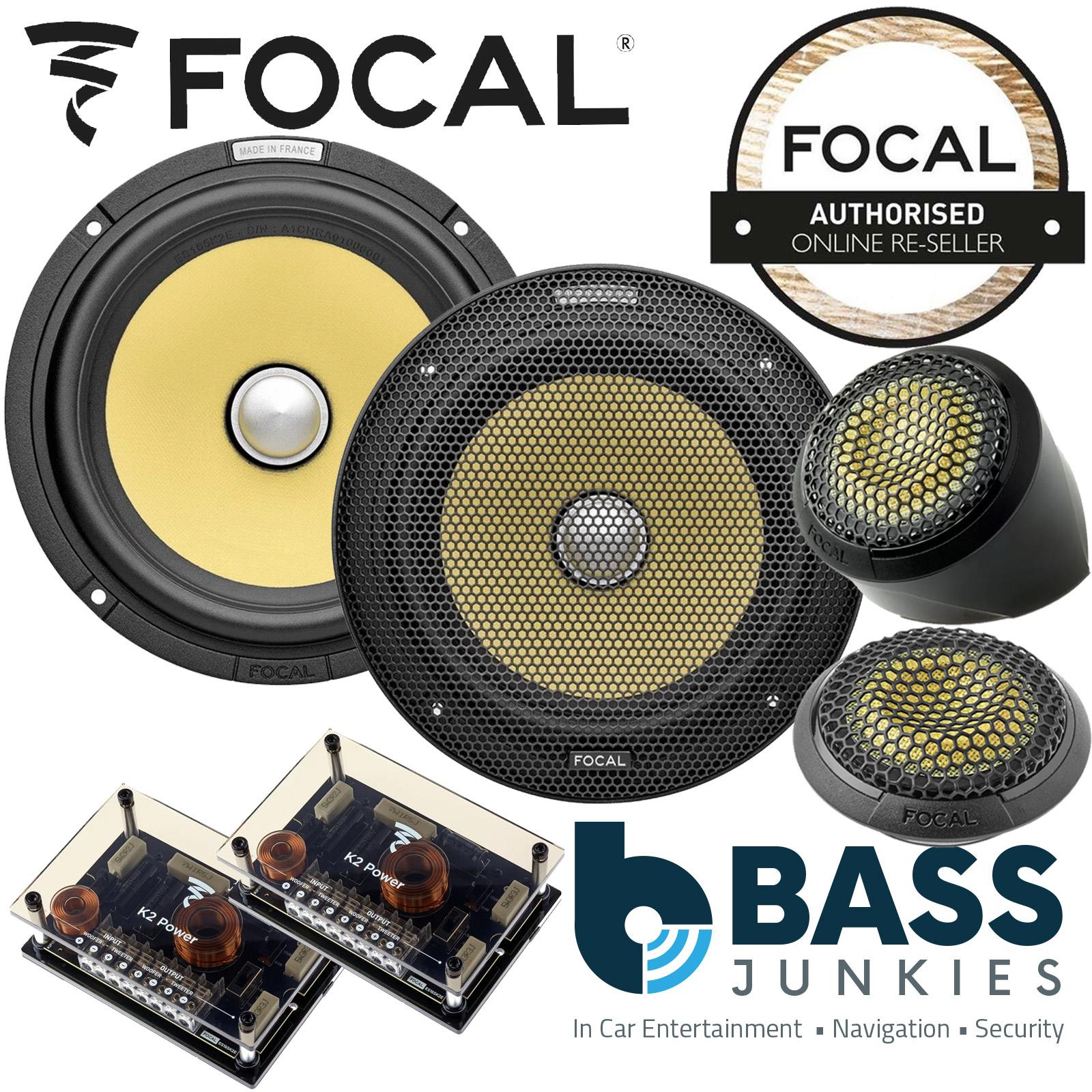 Focal ES165K2E - ELITE K2 Power, 200 Watts 165mm 6.5" 2 Way Component Kit Car Door Speakers