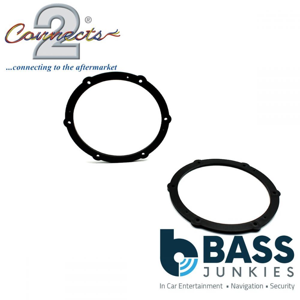 Connects2 CT25TY05 - Toyota Aygo 2005 - 2014 165mm 6.5" Front Door Car Speaker Adapter Brackets