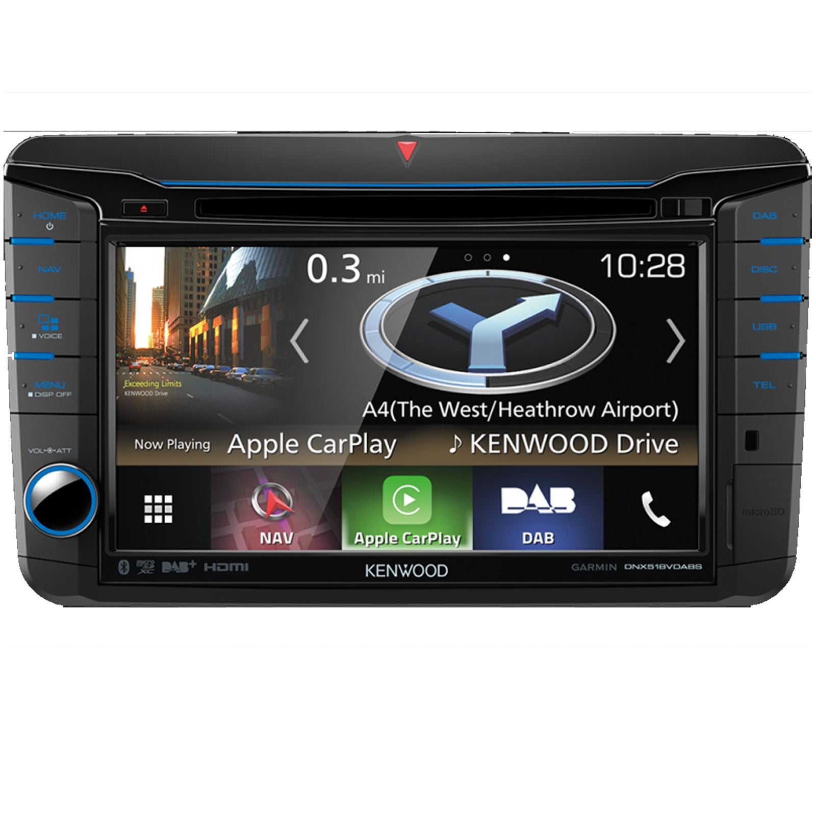 Kenwood Dnx518vdabs VW T5 SAT NAV Bluetooth DAB Apple CarPlay Android Auto