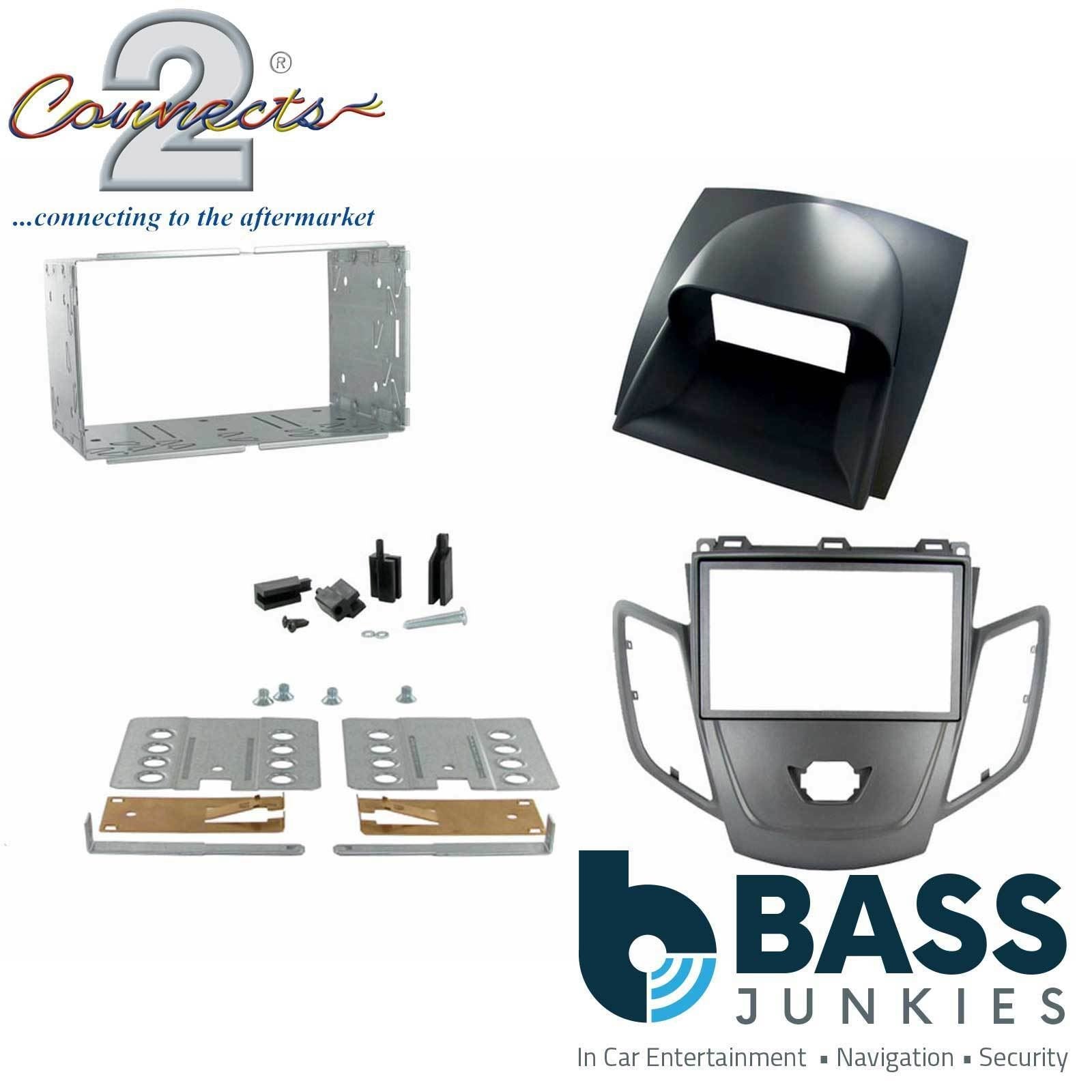 Connects2 CT23FD22 Ford Fiesta 2008 Onwards Car Stereo Double Din Fascia Panel & Cage Kit