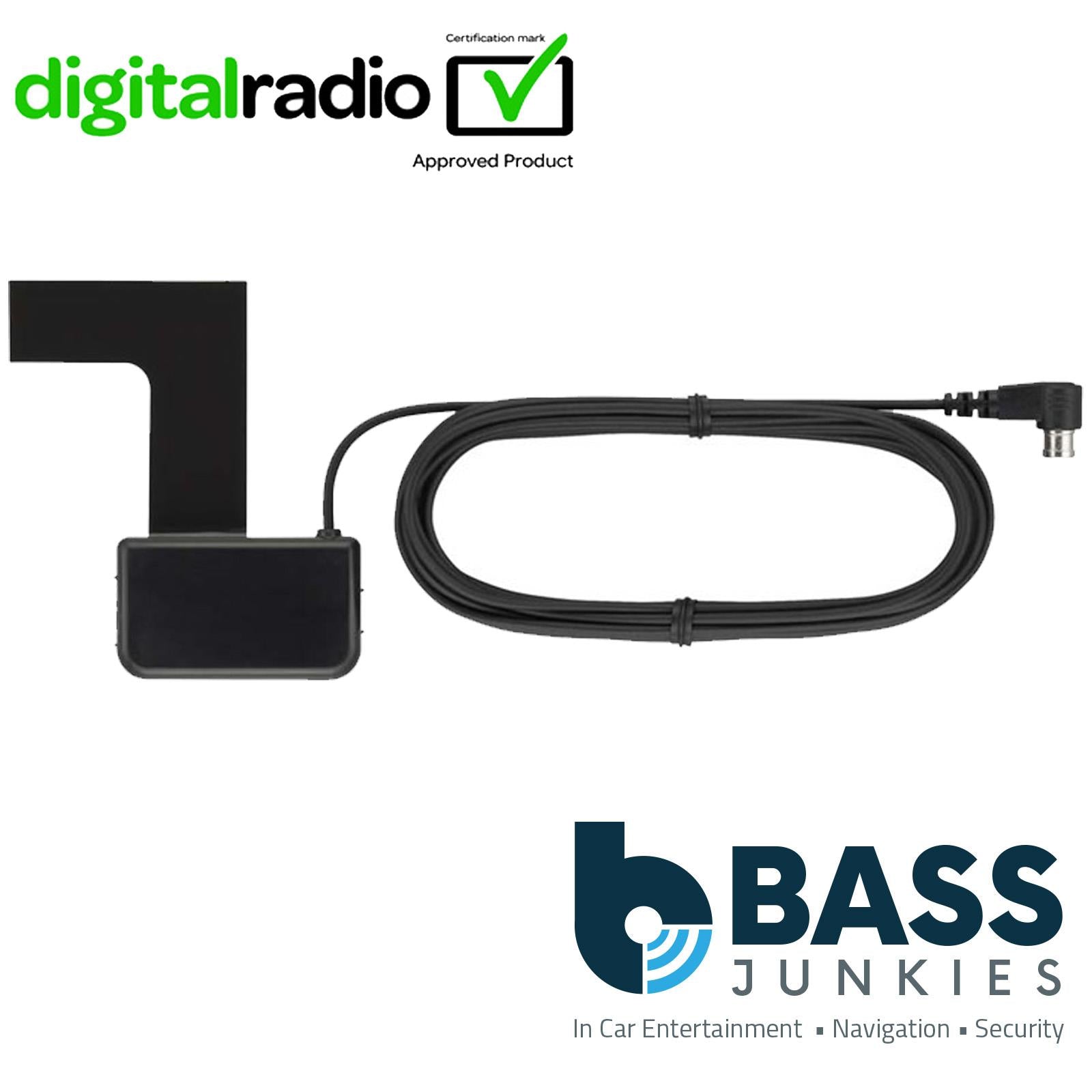 Grundig 6.8" Apple Android Double Din Stereo Fitting Kit + Steering Wheel Stalk Controls to fit Honda Civic 2006-11
