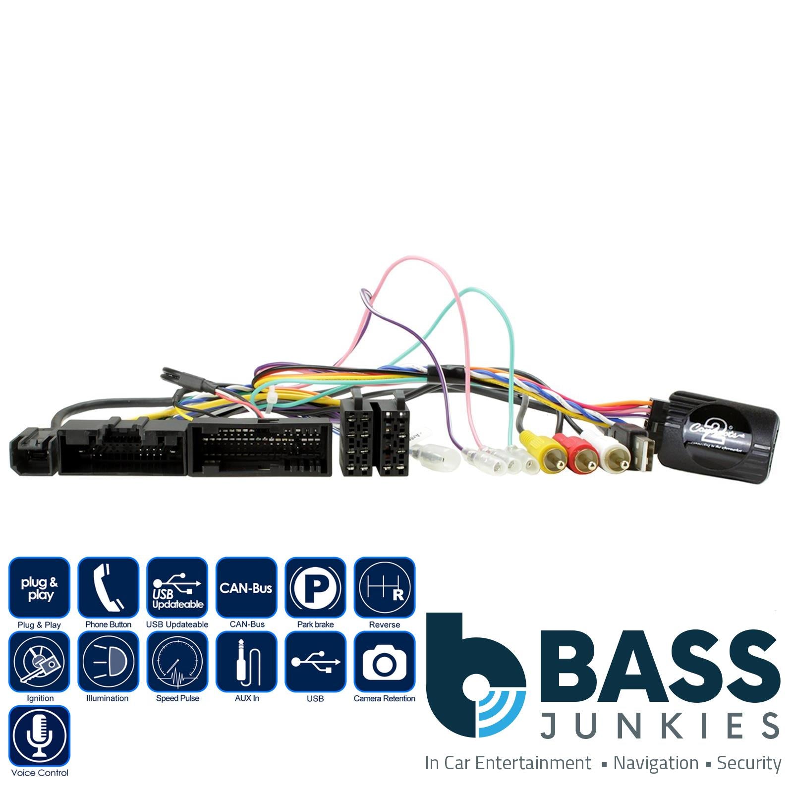 Connects2 CTSFO021.2 Car Steering Wheel Interface Kit to fit Ford Ranger 2015-2020 (SYNC3 SMALL DISPLAY) Stalk Adapter