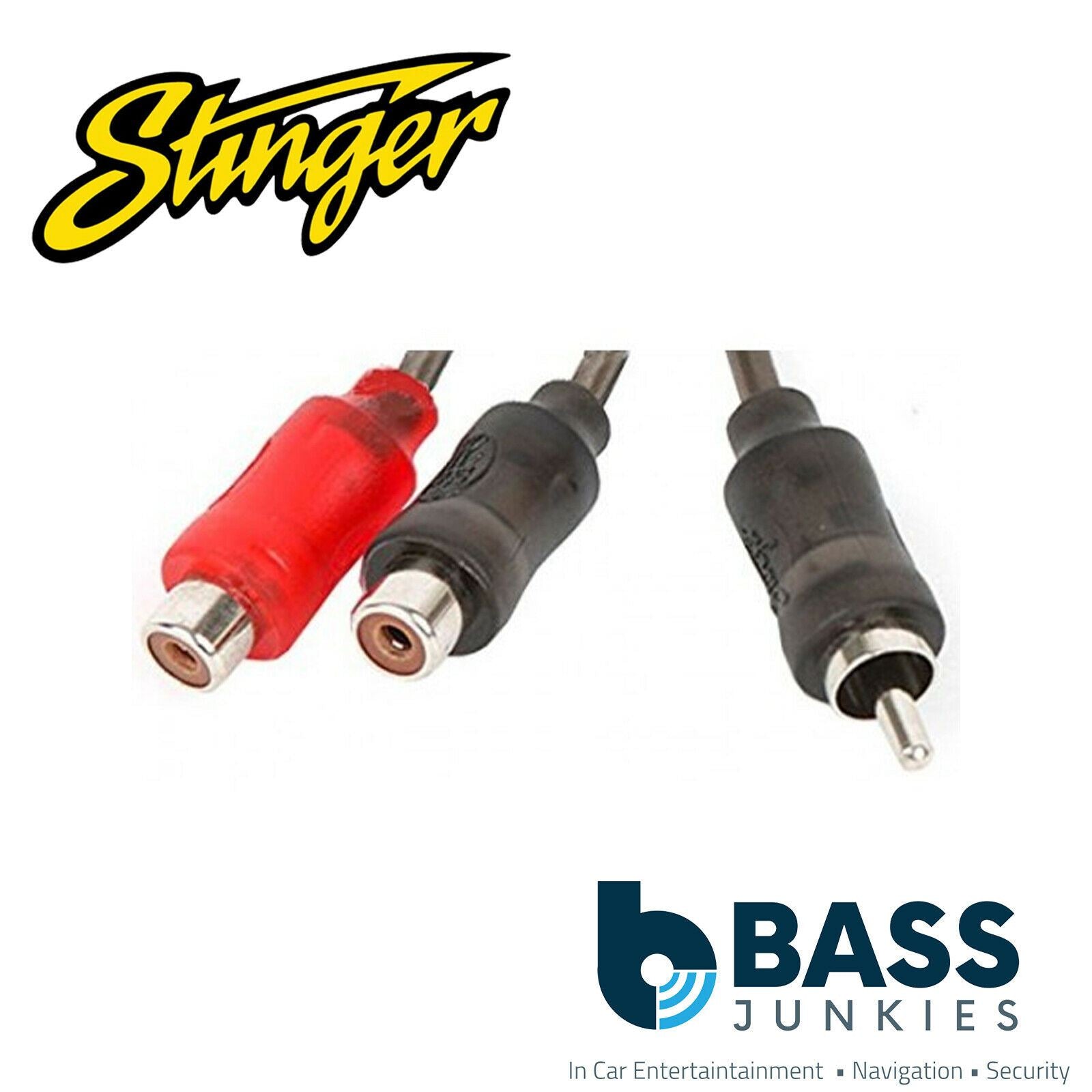 Stinger SI12YF - 1000 Series 1 Male 2 Female Car Stereo Y Adapt Interconnect