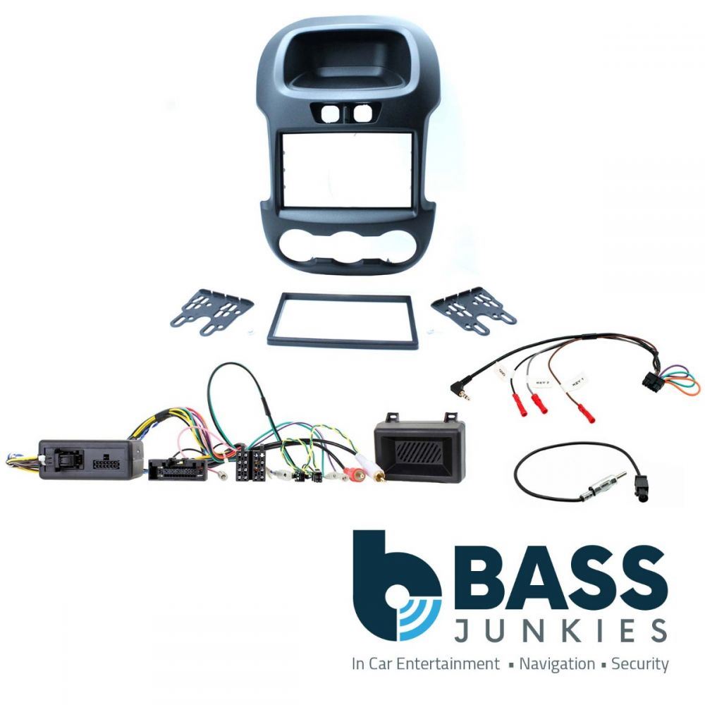 Connects2 CTKFD37 Ford Ranger 2012 Car Stereo Double Din Fascia Panel & Steering Wheel Kit
