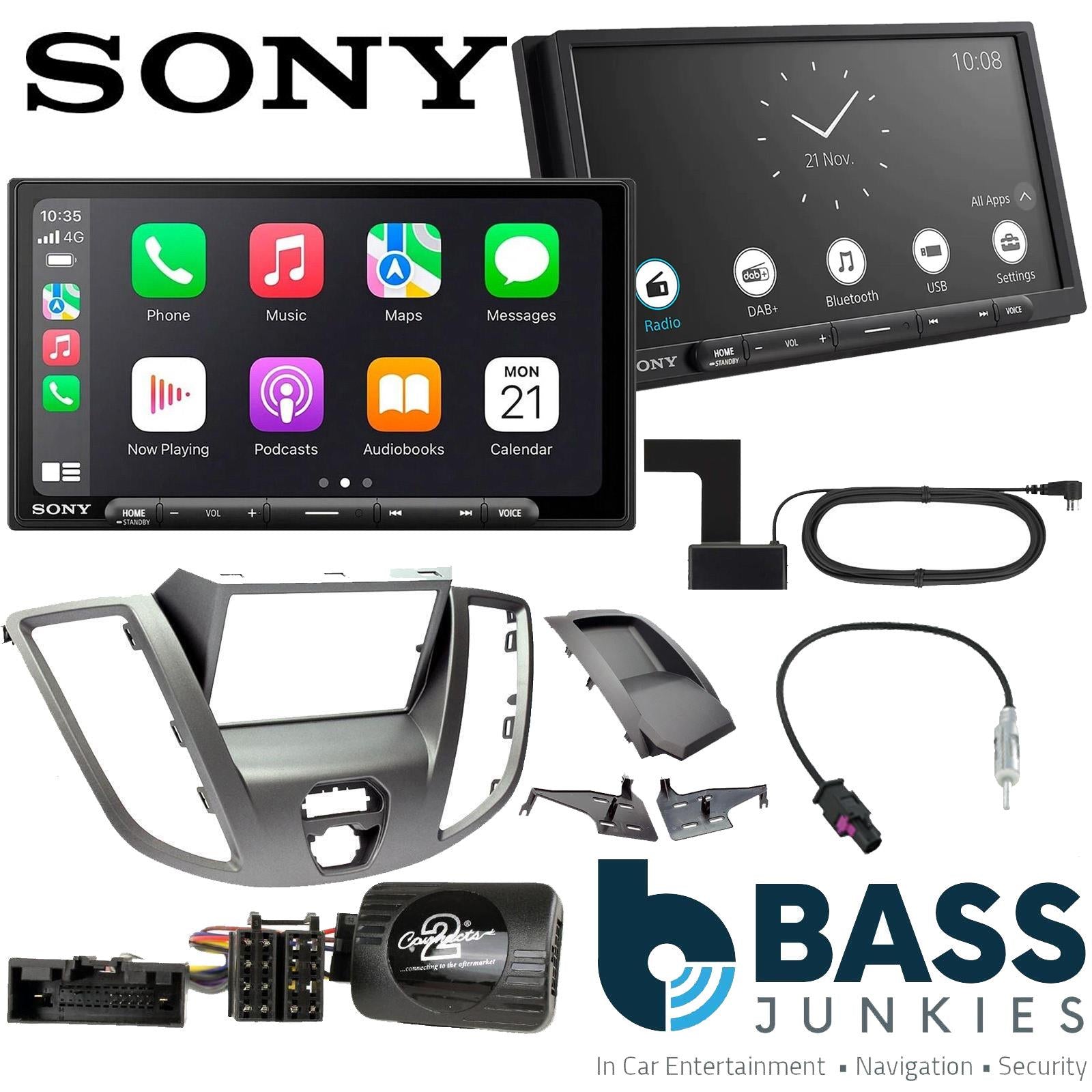 6.95" Sony Wireless CarPlay Android DAB+ Car Screen for Ford Transit 2015-2021