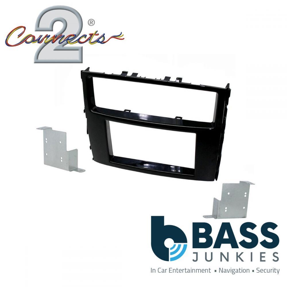 Connects2 CT23MT23 - Mitsubishi Shogun Pajero 2014 - 2018 Car Stereo Double Din Matt Black Fascia Panel