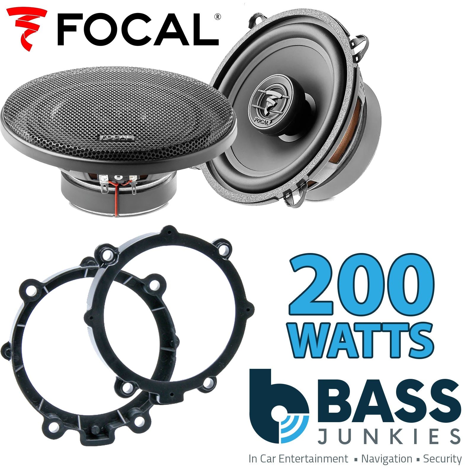 Focal Auditor ACX130 130mm/13cm/5.25" Car Coaxial Speakers (Pair Max 200 watts) Fits Mercedes Vito 2003-14 | Sprinter 06-18 | Viano 03-07