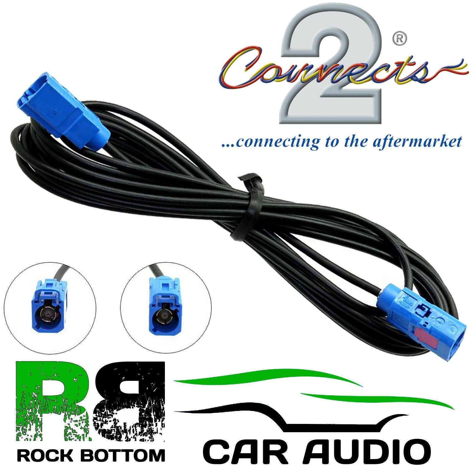 Connects CT27AA138 - GPS 3 Meter Extension SMA Female to Female Car Stereo Aerial Adaptor