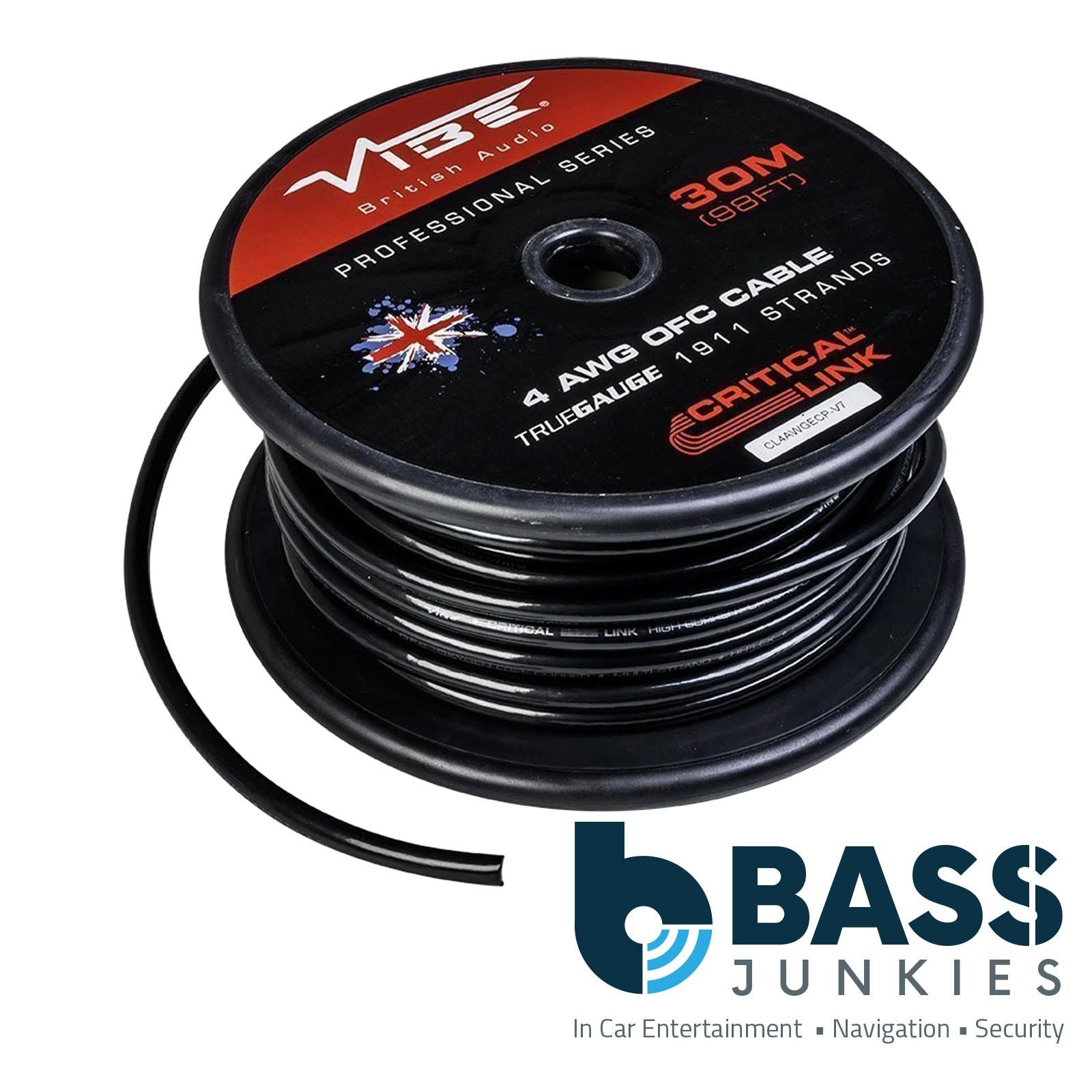 Vibe Critical Link - CL4AWGECP-V7 30m Full OFC 4 AWG Car Audio Earth Cable
