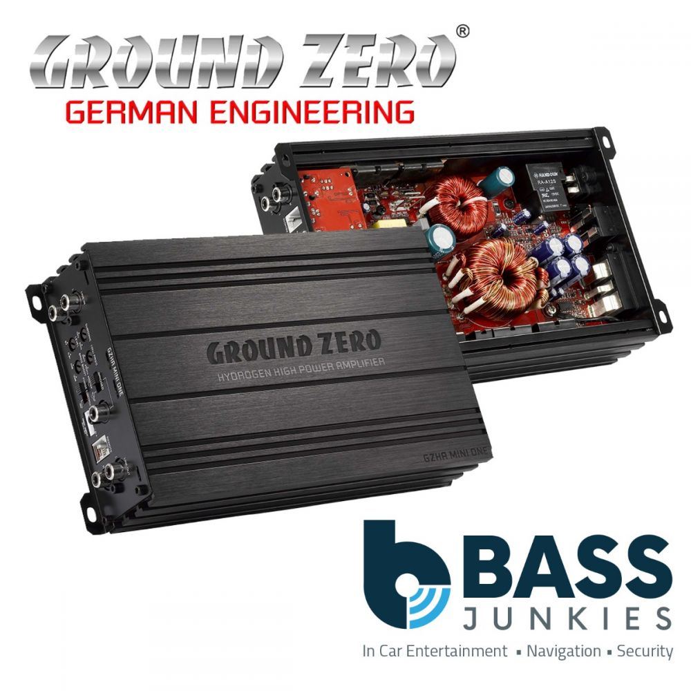 Ground Zero GZHA MINI ONE - Class D Mini Monoblock 750 Watts 1-Ohm Stable Compact Car Amplifier