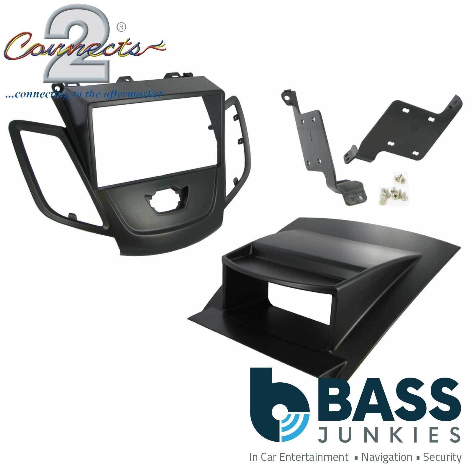 Connects2 CT23FD17 Ford Fiesta 2008 Onwards Car Stereo Double Din Fascia Panel & Cage Kit