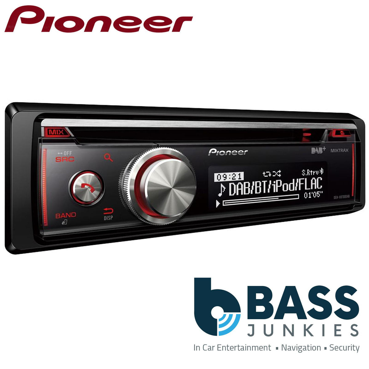Pioneer DEH-X8700DAB - DAB+ Tuner Bluetooth USB CD MP3 AUX Car Stereo Radio Player