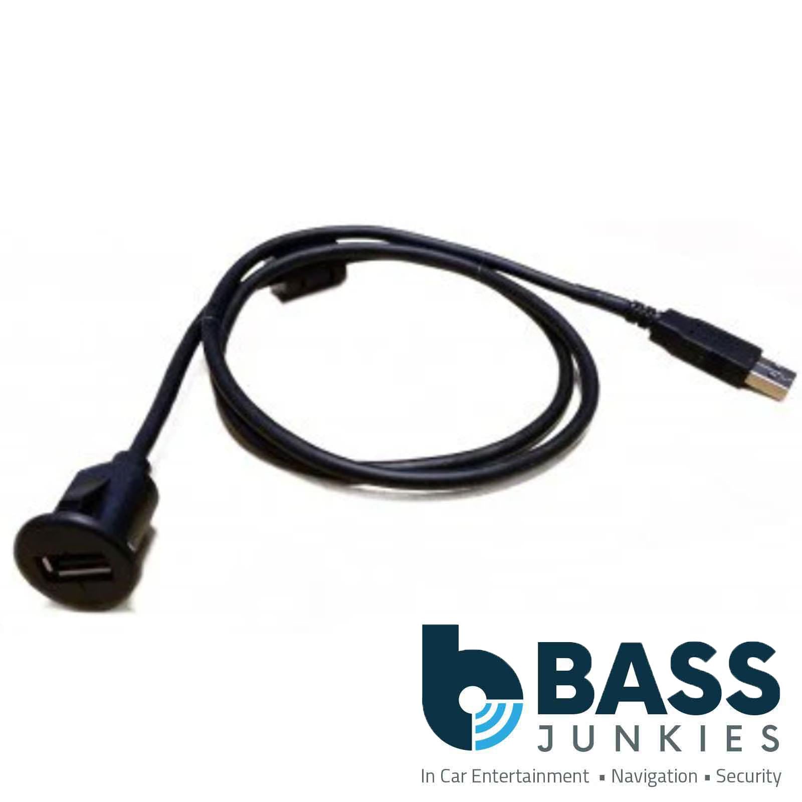 Universal 3 Foot USB Dash Mount Adapter Cable