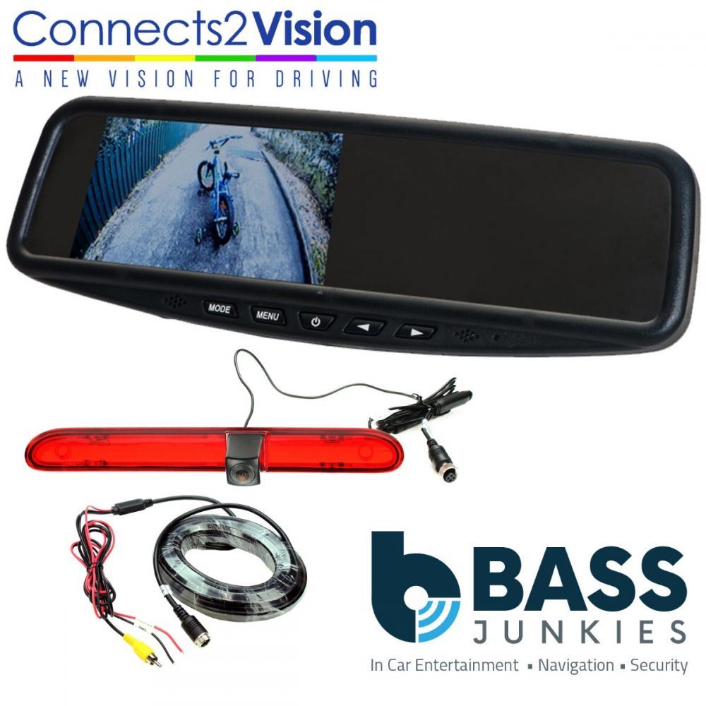 Connects2 CAM-CT1 Citroen Dispatch Jumpy Spacetourer Brake Light Reverse Camera & 4.3" Mirror Mount Screen