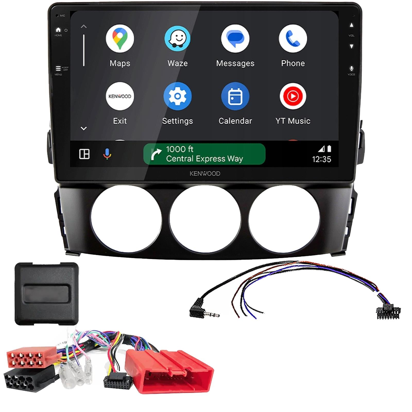 Kenwood 9" CarPlay Android Car Stereo Fitting Kit For Mazda MX-5 2009 Onwards