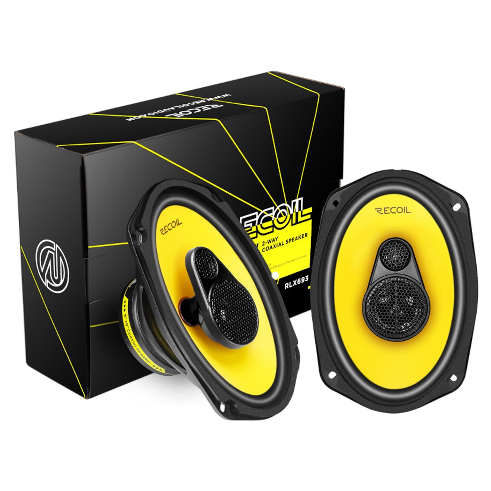 Recoil Level-3 Series 240 Watts 3-Way 6X9" Coaxial Car Speaker