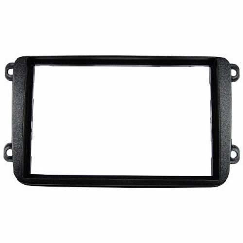 Double ISO Radioblende VW (Golf V, Caddy, Touran, Passat 3C, Polo 6R) Skoda (Octavia) Black