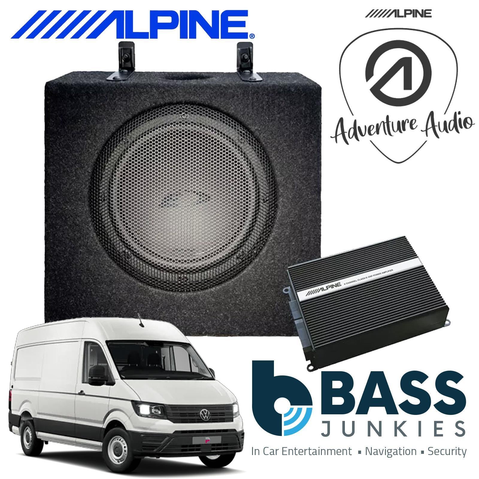 Alpine SPC-W84ACRA2-2 – 6 Channel DSP Car Amplifier & Sub Bass Box & Speakers for VW Crafter 2 & MAN TGE 2017 On