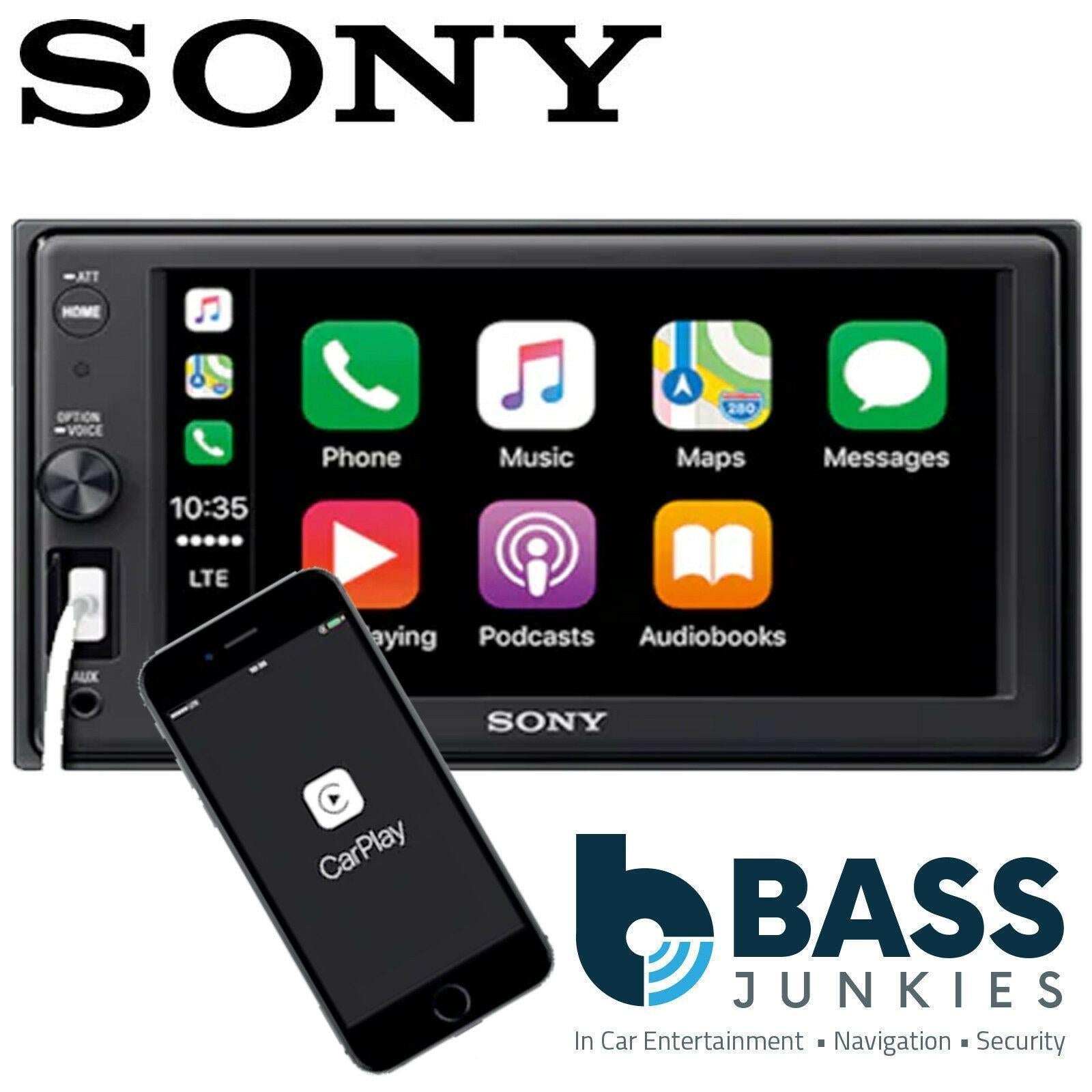 Sony XAV-AX1000 6.2" Mechless CarPlay Bluetooth Touchscreen Car Stereo REFURB