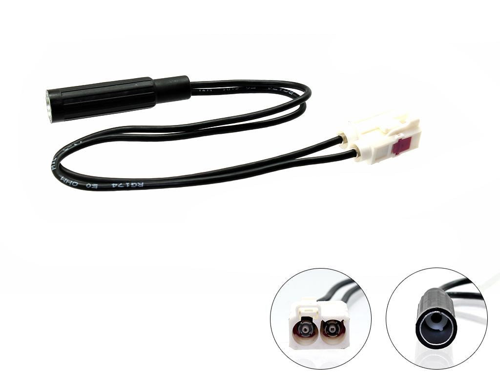 Connects CT27AA140 - Double Fakra Female to DIN Female Car Stereo Radio Aerial Adaptor Lead