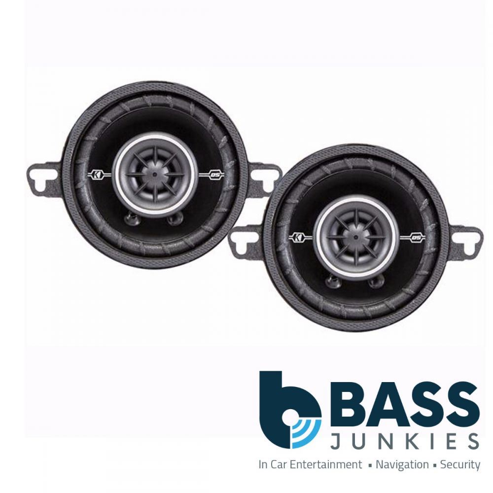 Kicker 41DSC354 3.5" inch 160 Watts a Pair 2 Way Car Coaxial Custom Dash Speakers
