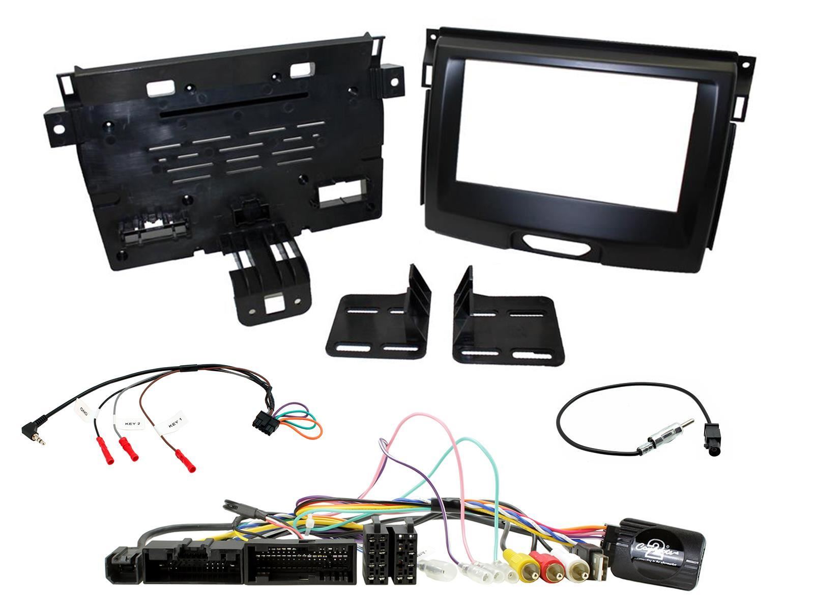 Connects2 Double Din Stereo fitting kit for Ford Ranger 2015-2020 | Ranger 2019-2020 Vehicle Specific Stereo Screen Steering Controls Fitting Kit