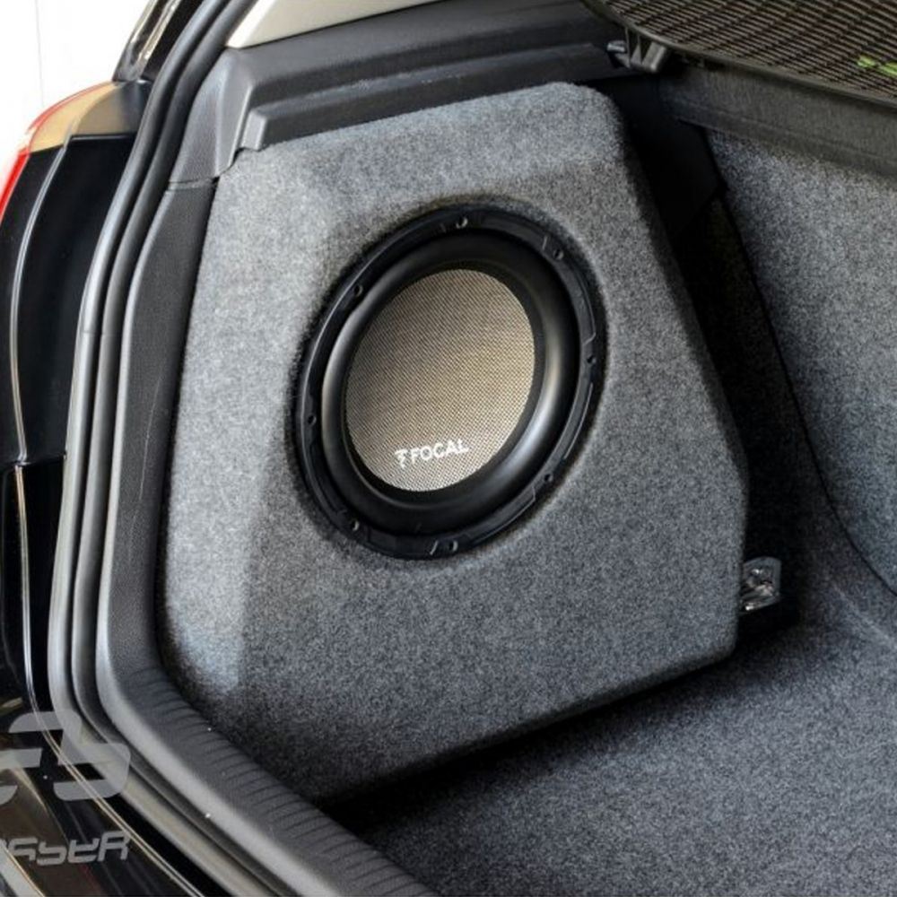 T1 Audio - VW Golf MK5 MK6 2004 To 2012 Left Arch Custom Fit 10" Car Sub Subwoofer Bass Box
